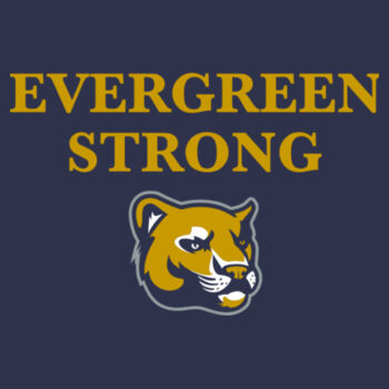 EVERGREEN STRONG NAVY - Softstyle® Long Sleeve T-Shirt Design
