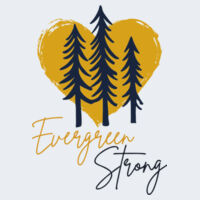 EVERGREEN STRONG WHITE - Heavy Blend™ Youth Hooded Sweatshirt Design